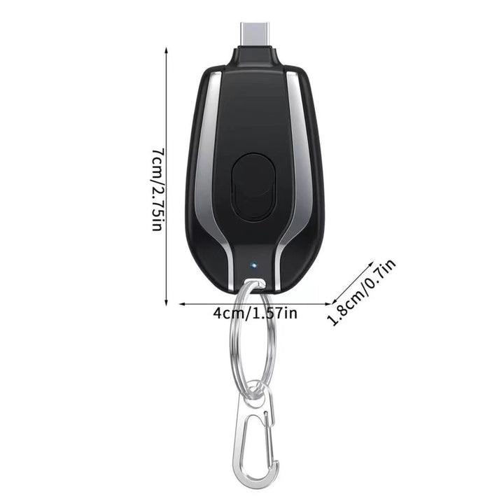 Carregador powerbank  de Celular Chaveiro com carregamento rápido.