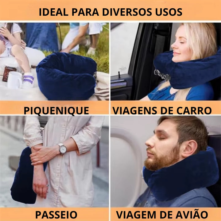 Almofada de Pescoço para Viagem 