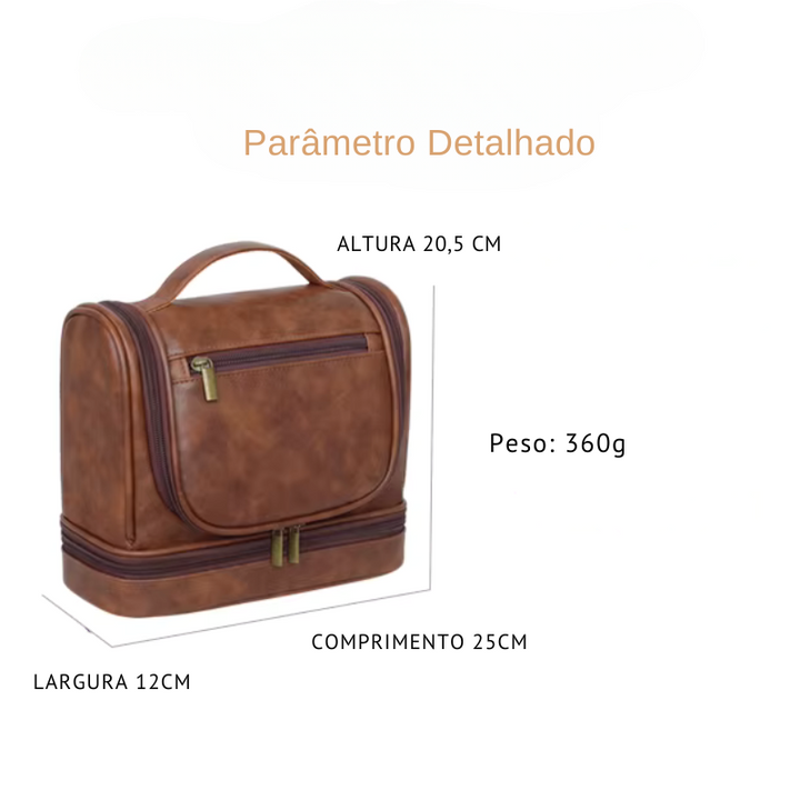 Bolsa Masculina Grande de Higiene 