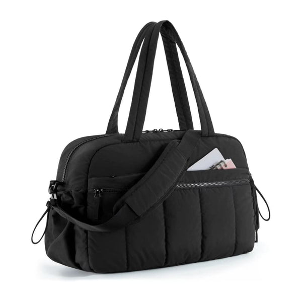 Bolsa de Viagem de Mão Grande Capacidade - Elegance Voyager Preto