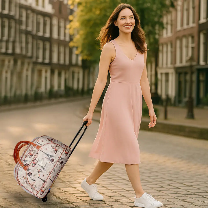 Bolsa de Viagem Feminina com Rodas - Prática e Elegante Paris