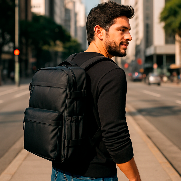 Mochila de viagem a vácuo