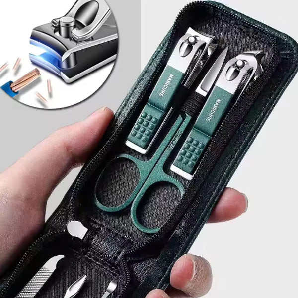 Kit de manicure com 6 peças em estojo para viagens