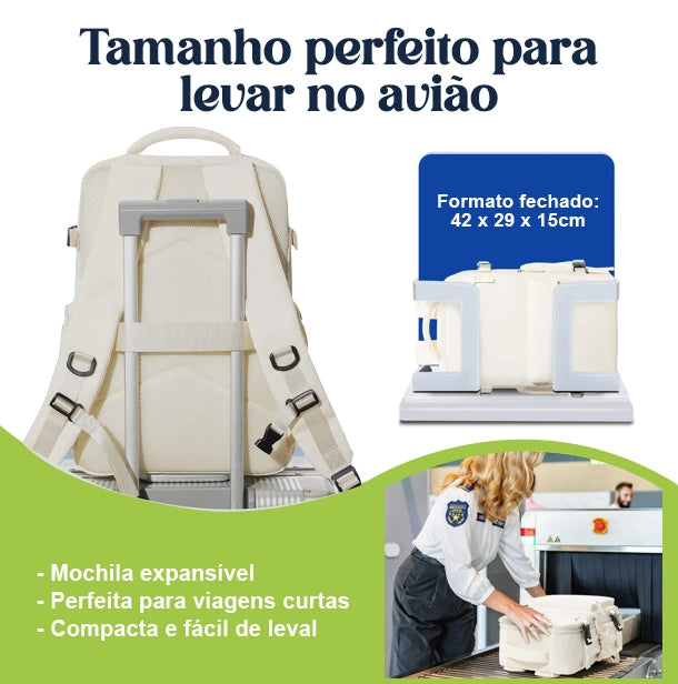 Mochila de Viagem a Vácuo sucção