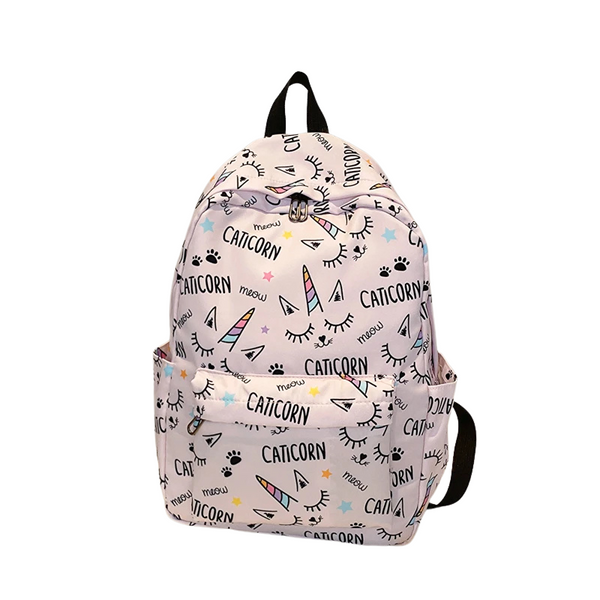 Mochila Escolar Infantil Desenho Animado Multi-bolsos