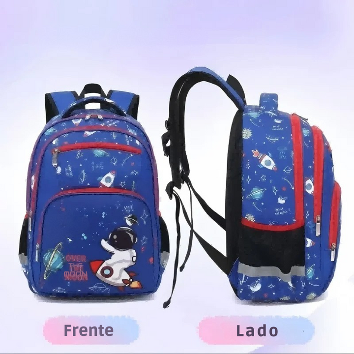 Mochila Infantil Foguete Impermeável 