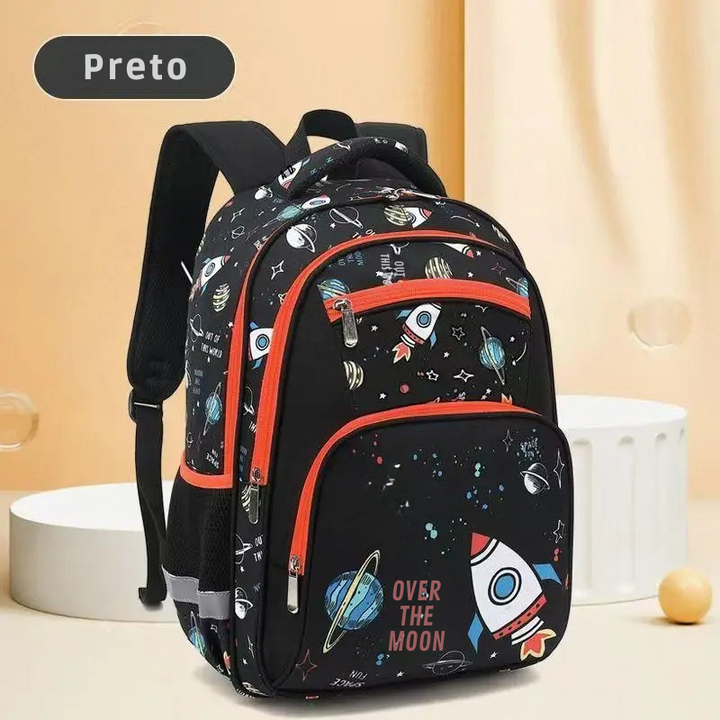Mochila Infantil Foguete Preto