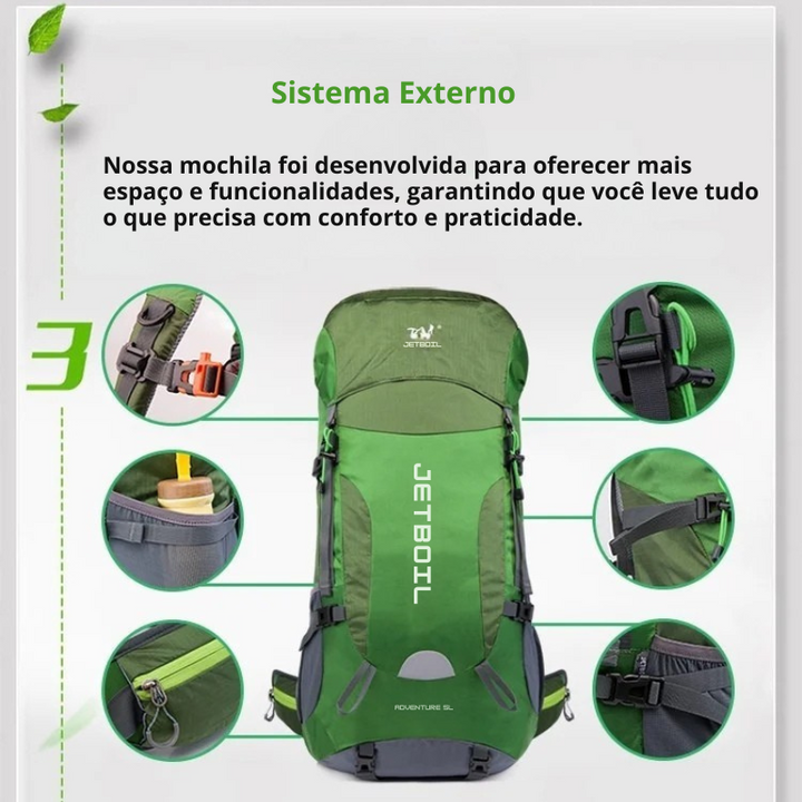 Mochila Tática 55L Grande Unissex
