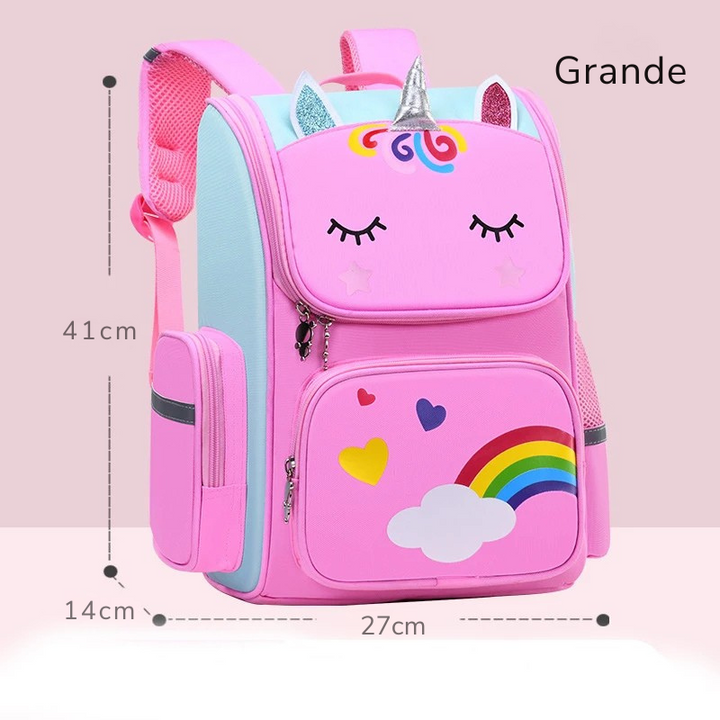 Mochila Unicórnio Infantil para Menina Rosa
