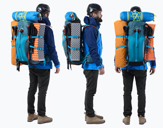 mochila de viagem para trilha 55 litros