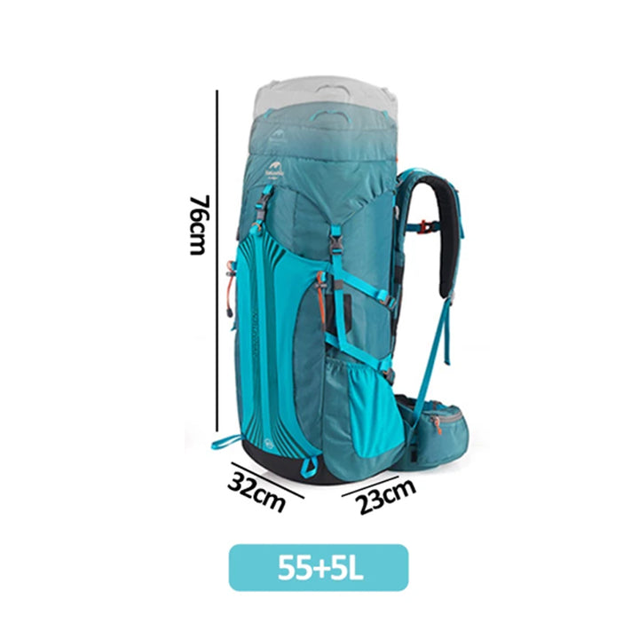 mochila de viagem para trilha 55 litros