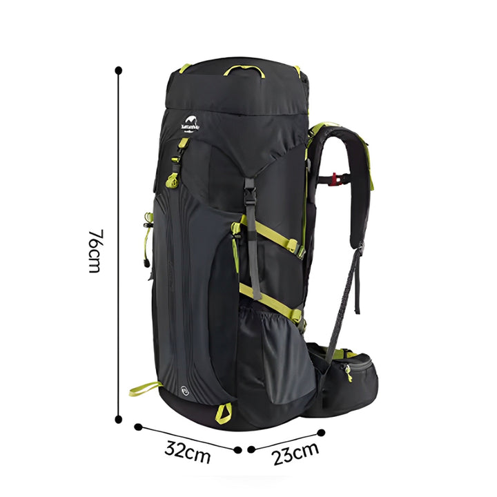 Mochila Trilha Preta 55L