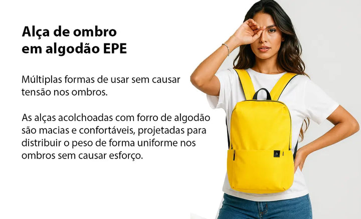 Mochila pequena 20L amarela