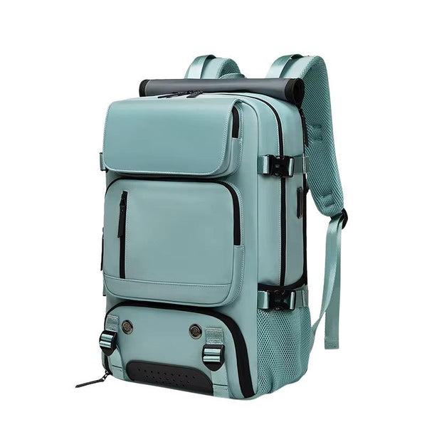 Mochila de Viagem Impermeável com USB - ProTravel Azul