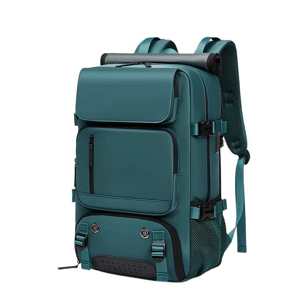 Mochila de Viagem Impermeável com USB - ProTravel Verde
