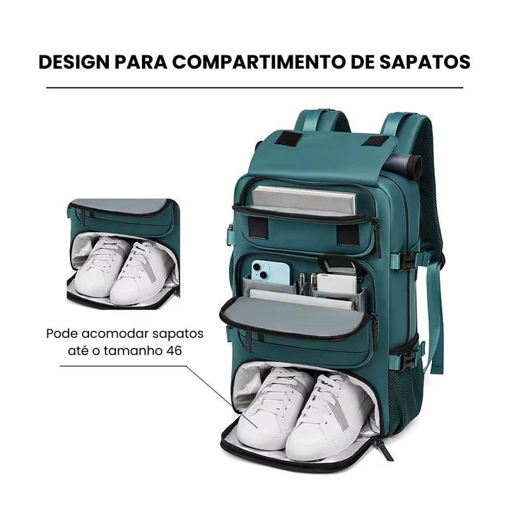 Mochila de Viagem Espaçosa 