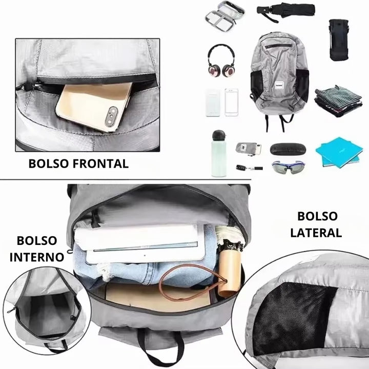 Mochila para Viagem Compartimentos