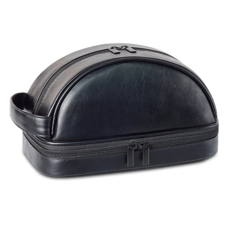 Necessaire Masculina Couro Grande Preto