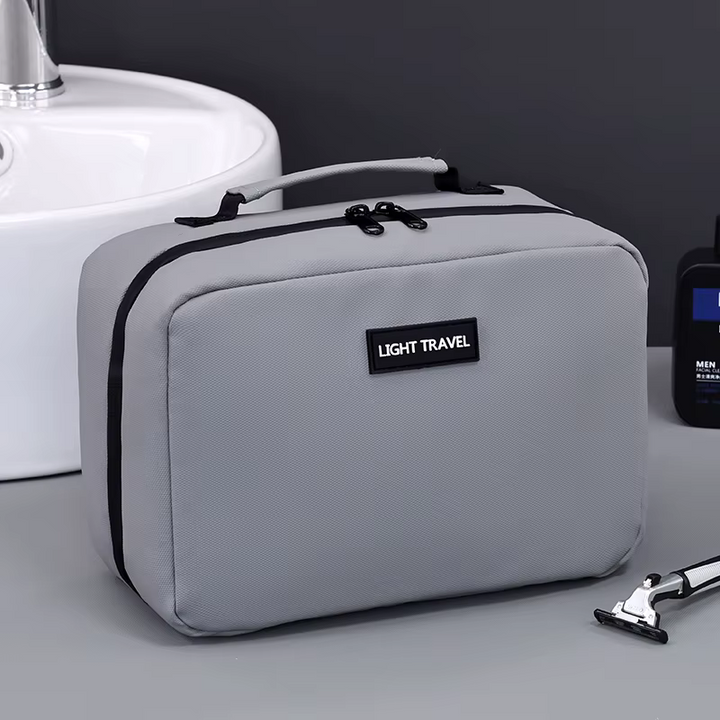 Necessaire Masculina Grande Cinza