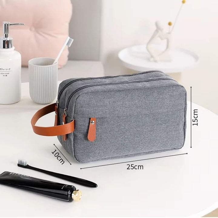 Necessaire Masculina Impermeável – Leve e Funcional Cinza