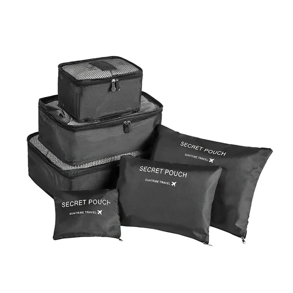 Organizador de Mala 6 peças Preto