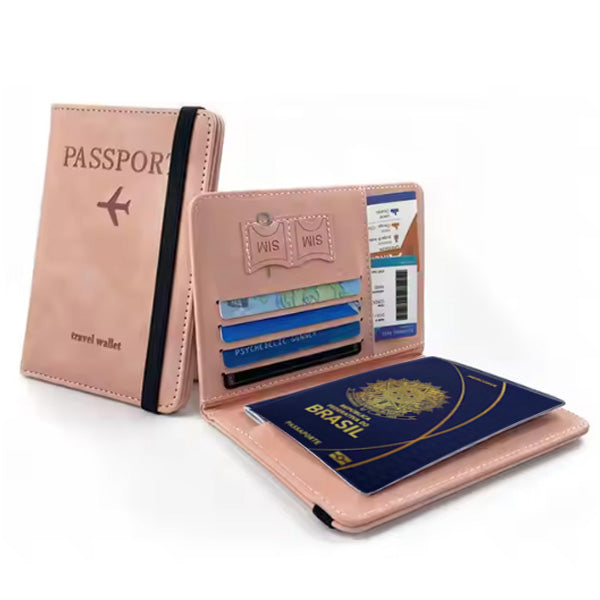 porta passaporte com Tecnologia de Bloqueio RFID