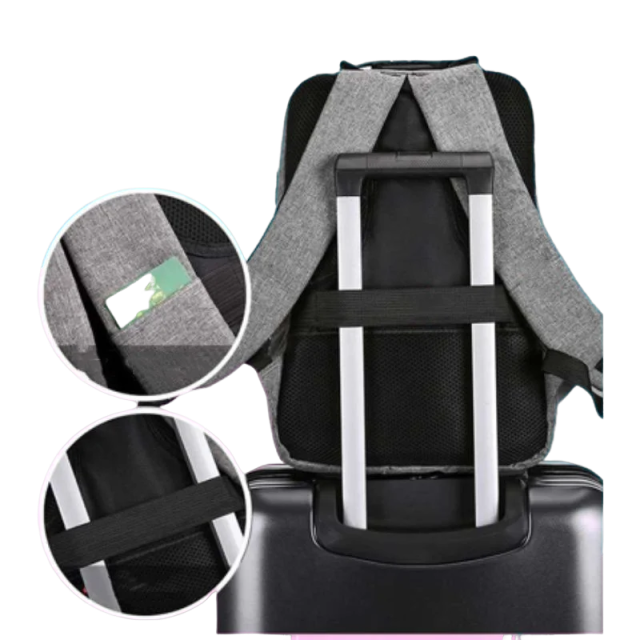 Mochila Antifurto Impermeável para Notebook até 15