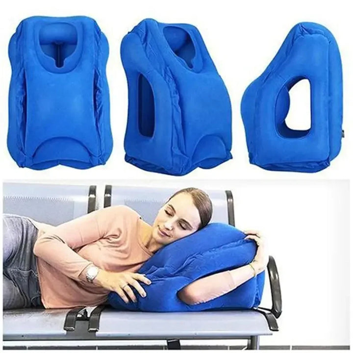 Travesseiro inflável para viagem