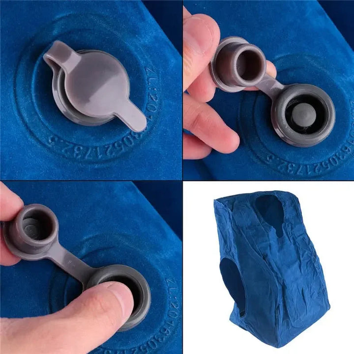 Travesseiro inflável para viagem