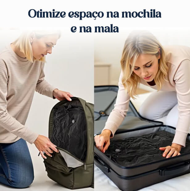 sacos a vacuo para viagem com bomba