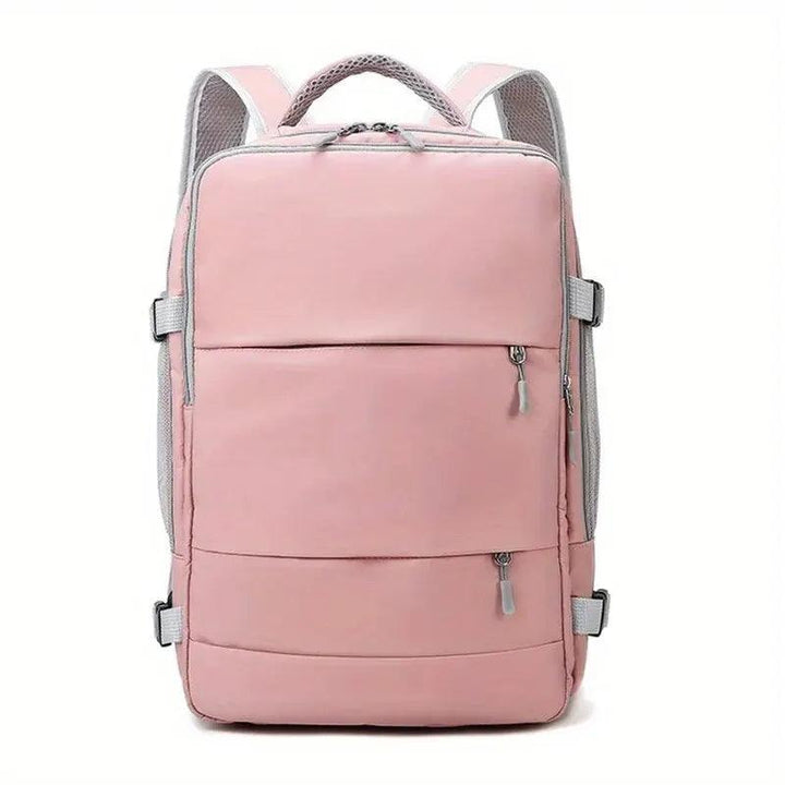 Mochila Feminina para viagens à prova d'água com compartimento para sapatos.