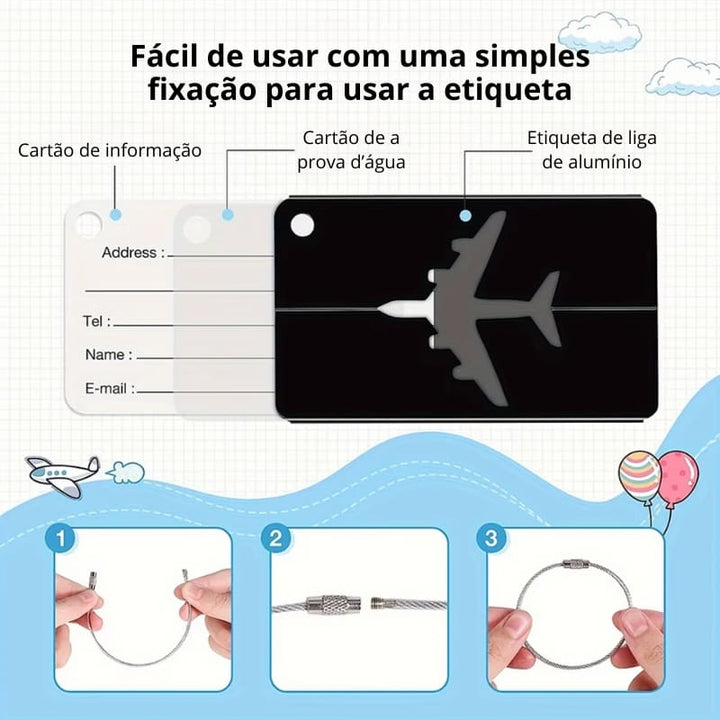 Tag de Mala em Alumínio - Nalush 