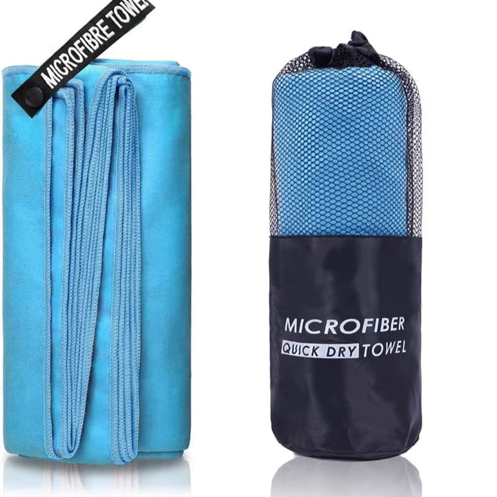 Toalha de Microfibra com Secagem Rápida - TravelDry Azul