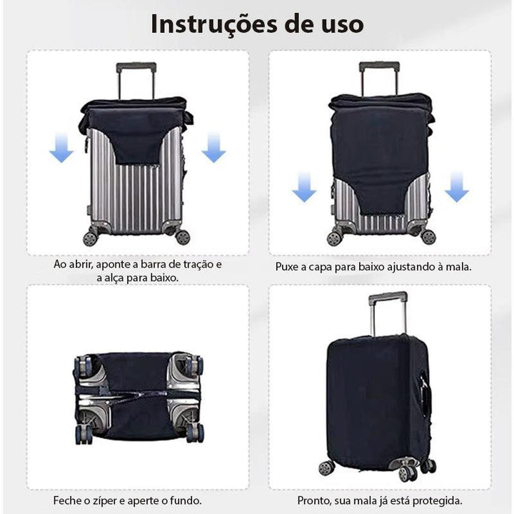 Capa de Bagagem Personalizada Snoopy como colocar