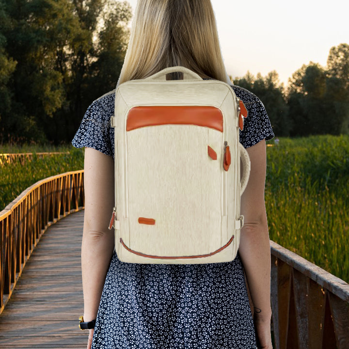 Mochila de Viagem Expansível com 3 Necessaires - VersaBag cáqui
